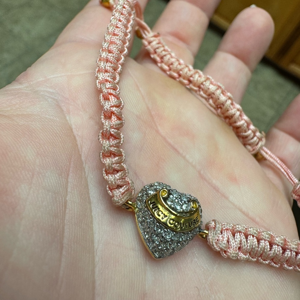 Juicy Couture Pink Heart Bracelet